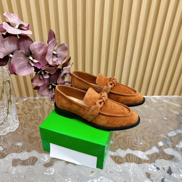 BV Astaire Loafer Gold Suede 925618