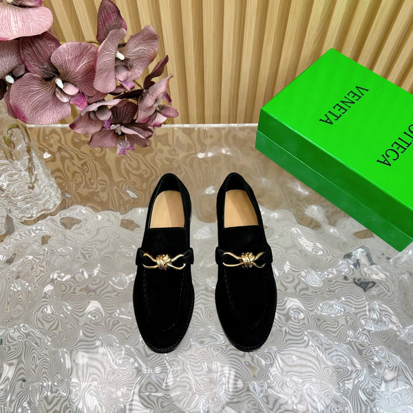 BV Astaire Loafer Black Suede Ghw 925629