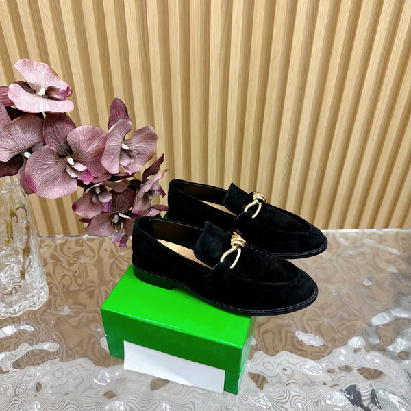 BV Astaire Loafer Black Suede Ghw 925629