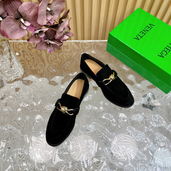 BV Astaire Loafer Black Suede Ghw 925629