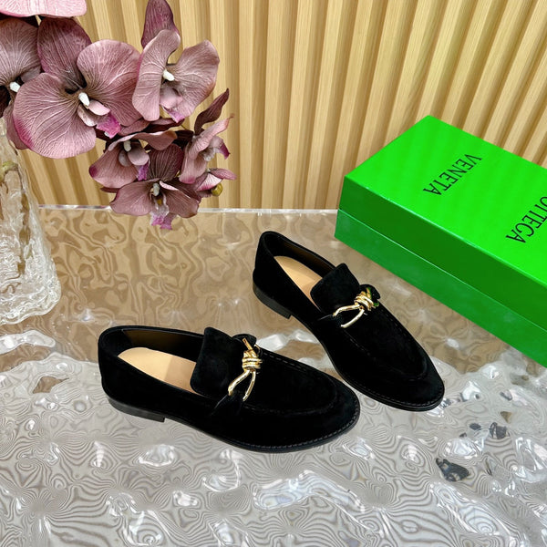 BV Astaire Loafer Black Suede Ghw 925629