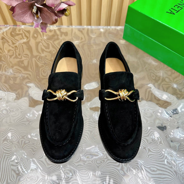 BV Astaire Loafer Black Suede Ghw 925629