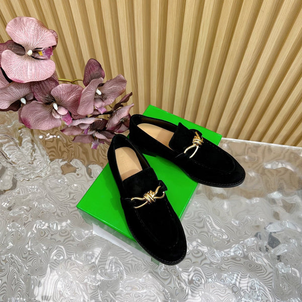 BV Astaire Loafer Black Suede Ghw 925629