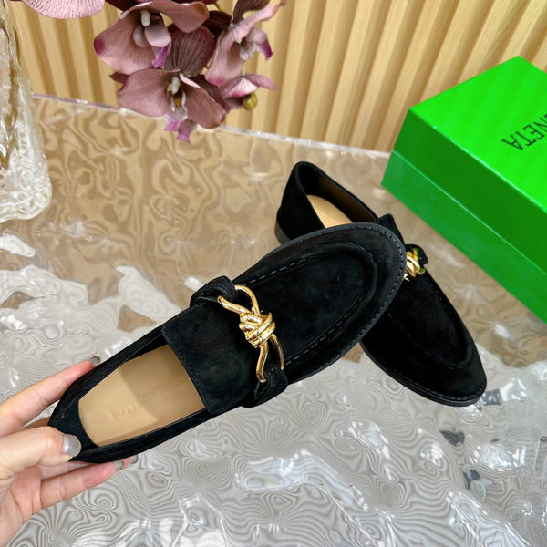 BV Astaire Loafer Black Suede Ghw 925629