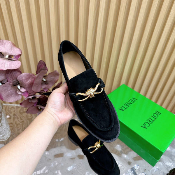 BV Astaire Loafer Black Suede Ghw 925629