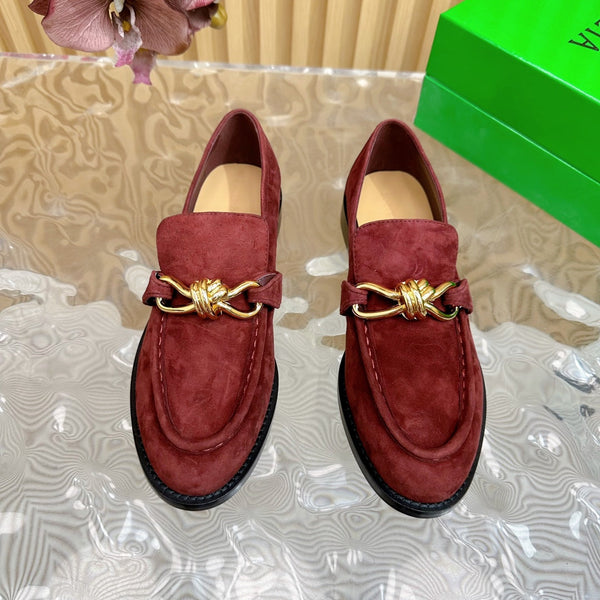 BV Astaire Loafer Wine Suede Ghw 925633