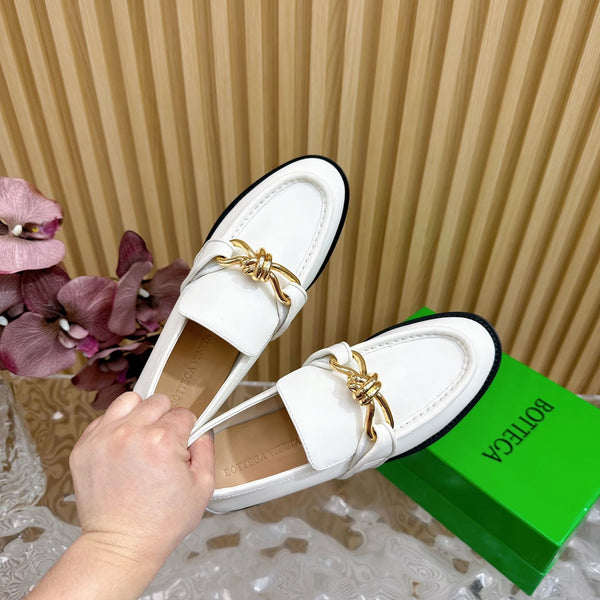 Mocassino BV Astaire in pelle di agnello bianca Ghw 925635