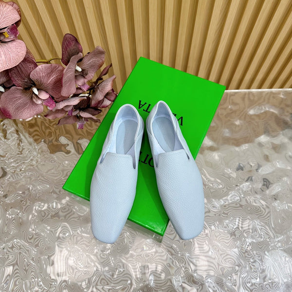 BV Grained Cloud Blue Calfskin Adamo Slippers 957403