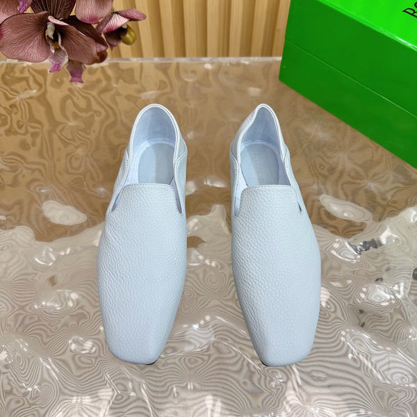 BV Grained Cloud Blue Calfskin Adamo Slippers 957403