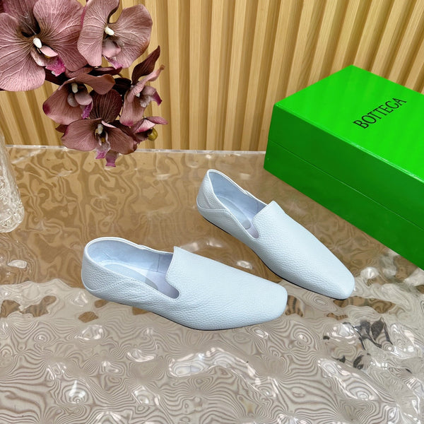 BV Grained Cloud Blue Calfskin Adamo Slippers 957403