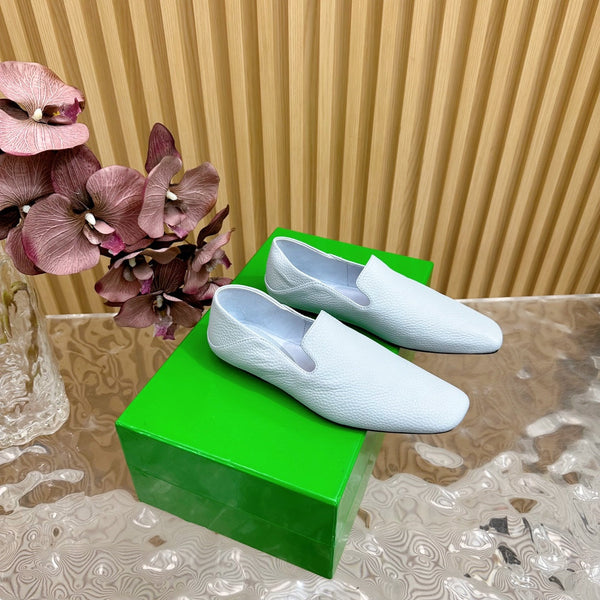 BV Grained Cloud Blue Calfskin Adamo Slippers 957403