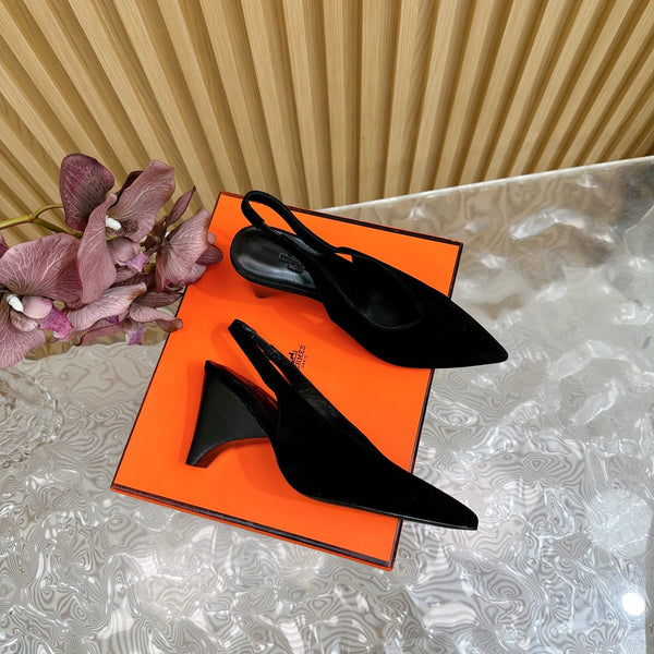 HM Intime 75 Pump Black Suede 957087