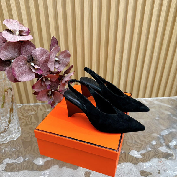 HM Intime 75 Pump Black Suede 957087