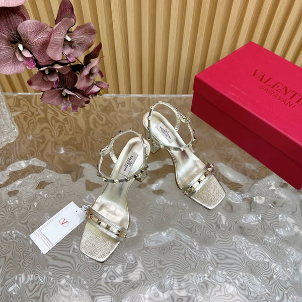 High Sandal 86mm In Silver Cowhide 102062