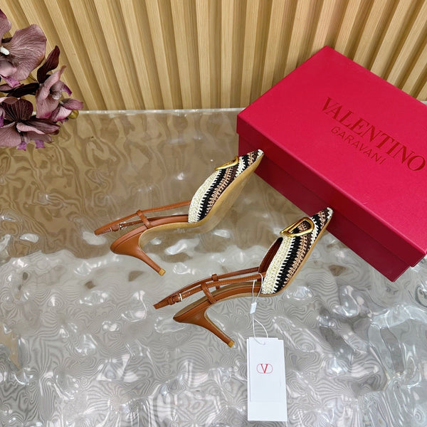 VT 25 Bohemian Slingback Brown Knitted Sheepskin 325190