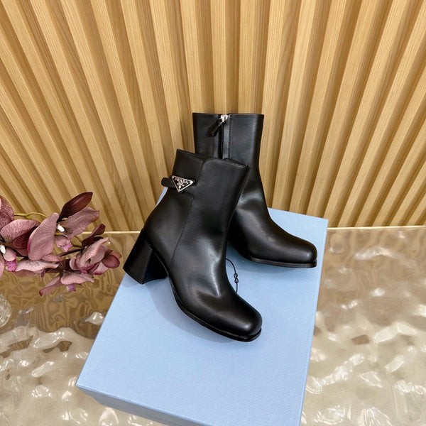 Prada 25 Boot Black Cowhide 498226