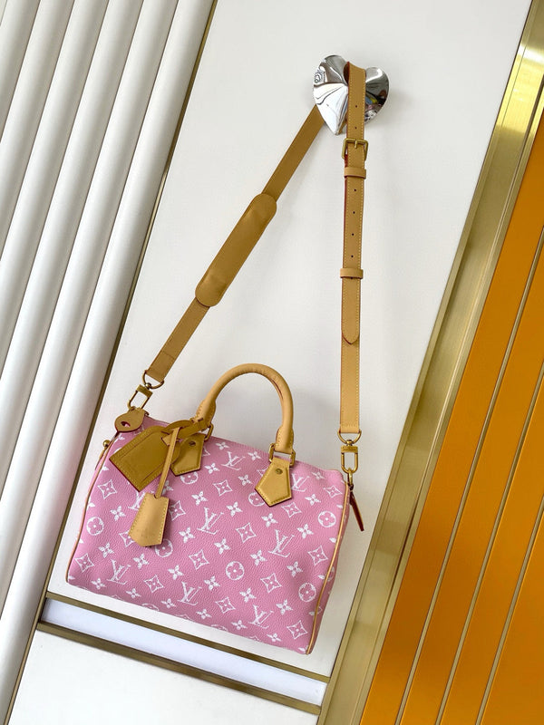 LV Speedy P9 Bandoulière 25cm Monogram Calfskin GHW