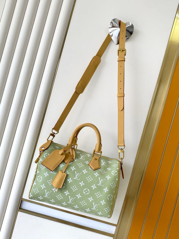 LV Speedy P9 Bandoulière 25cm Monogram Calfskin GHW