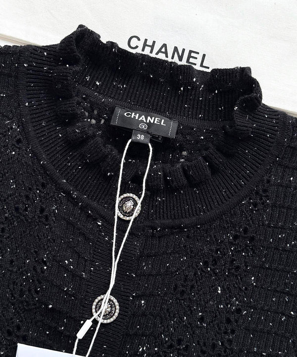 Cardigan CC 25 en laine noire