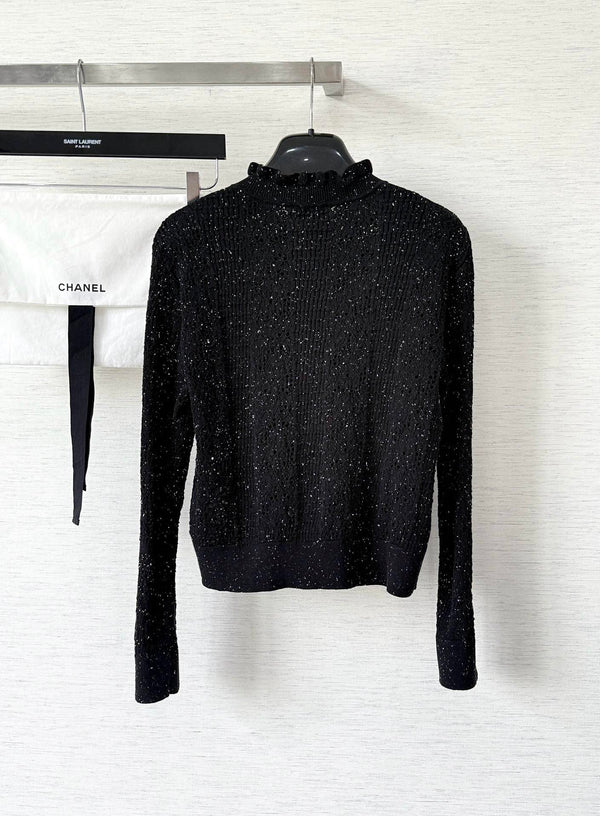 Cardigan CC 25 en laine noire