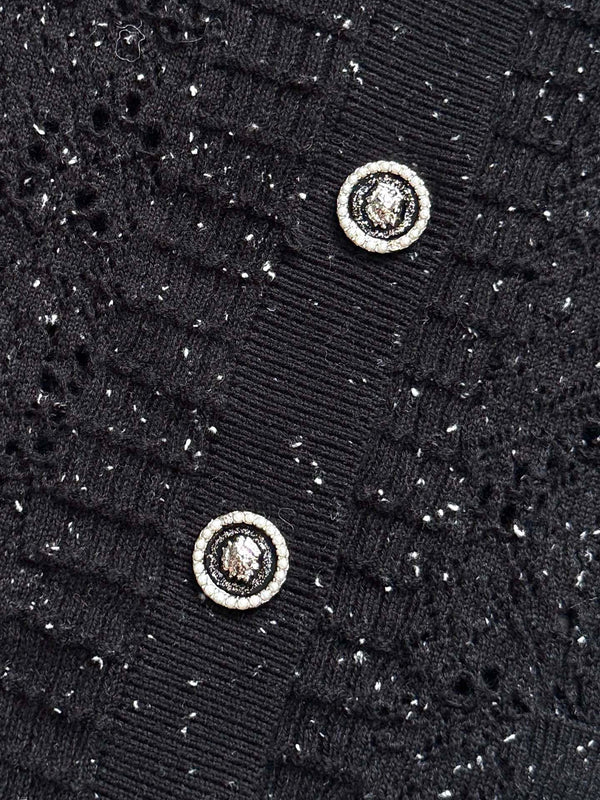 Cardigan CC 25 en laine noire