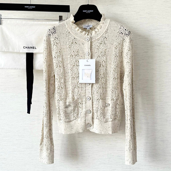 CC 25 Knitted Sweater White Wool 291301