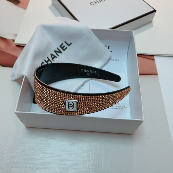 CERCHIETTO PER CAPELLI MARRONE CON CRISTALLI IN RESINA PER DONNA 124677