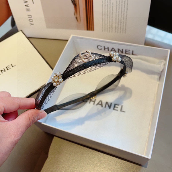 BLACK VOILE FABRIC WITH FLOWER 409382