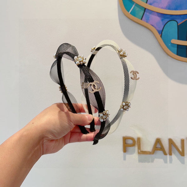 BLACK VOILE FABRIC WITH FLOWER 409382