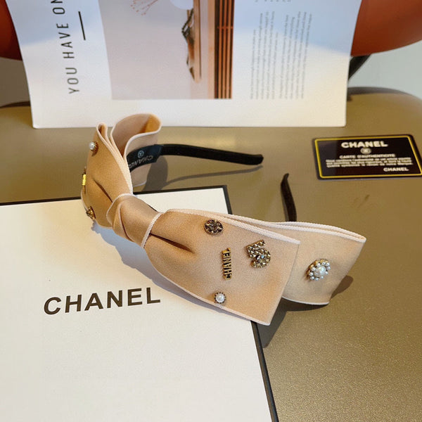 CAMEL BROWN SILK HAIRBAND 417315