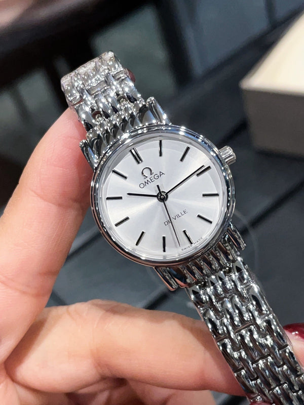 Omega De Ville 26mm Silver White Dial