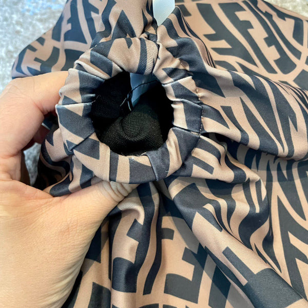 Fendi Reversible Swimsuit Black Brown Cotton 180520