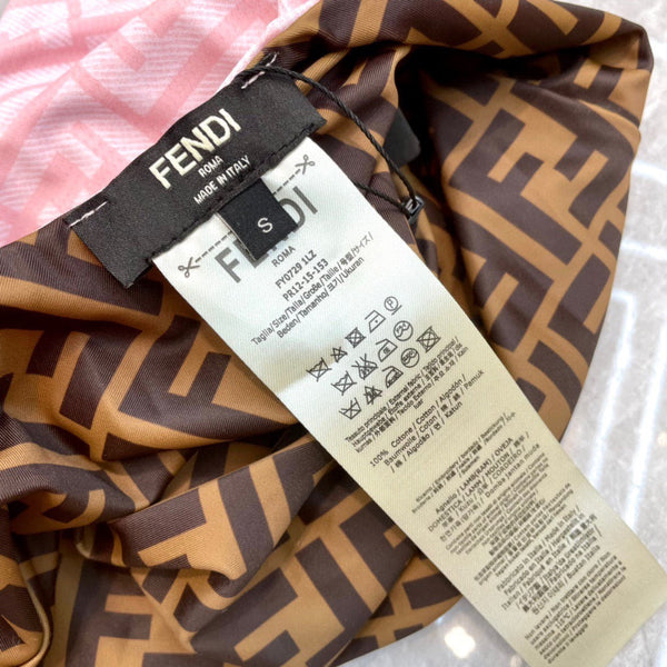 Maillot de bain une pièce réversible Fendi Coton noir et marron 180521