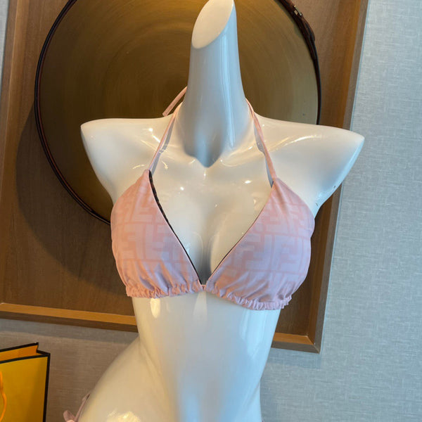 Fendi Swimsuits Pink Beige Cotton 180523