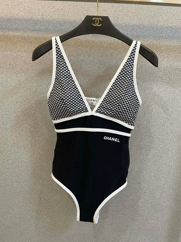Chanel Swimsuits Black Cotton 180528
