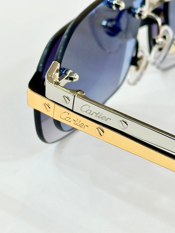 SANTOS RECTANGULAR FRAME SUNGLASSES CT0660S IN METAL