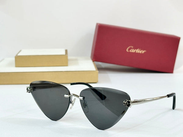 PANTHÈRE RIMLESS TRIANGLE FRAME SUNGLASSES 570457 IN METAL