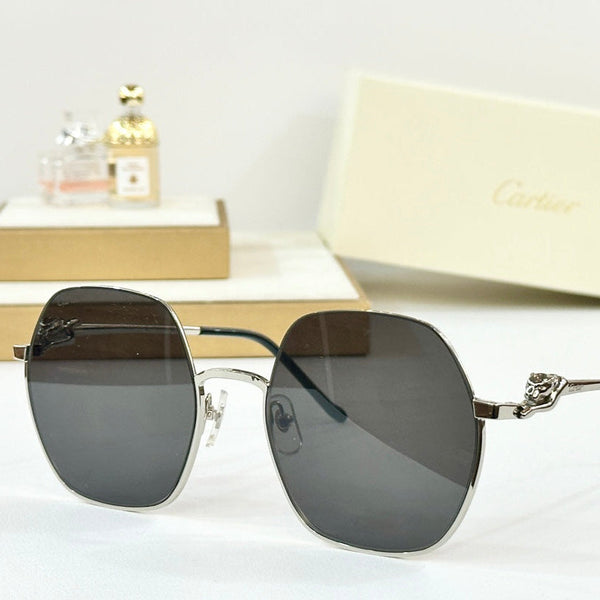 PANTHÈRE ROUND FRAME SUNGLASSES CT0267 IN METAL