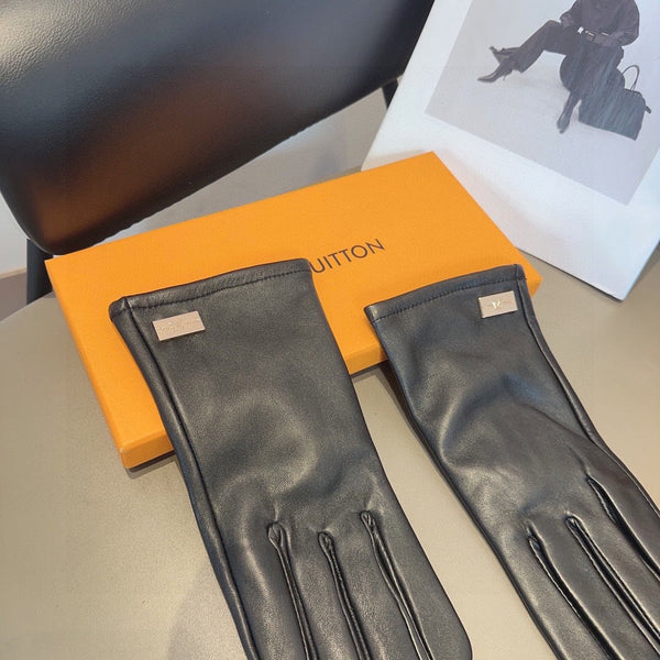LV GLOVES IN BLACK LAMBSKIN 463894