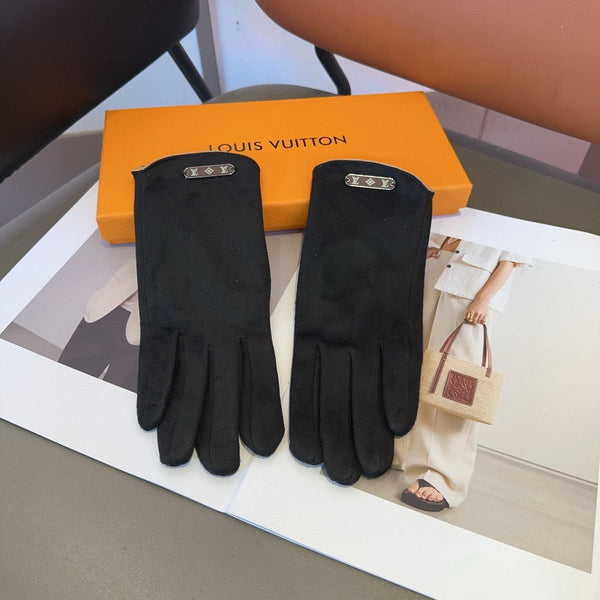 LV GLOVES IN BLACK WOOL 467979