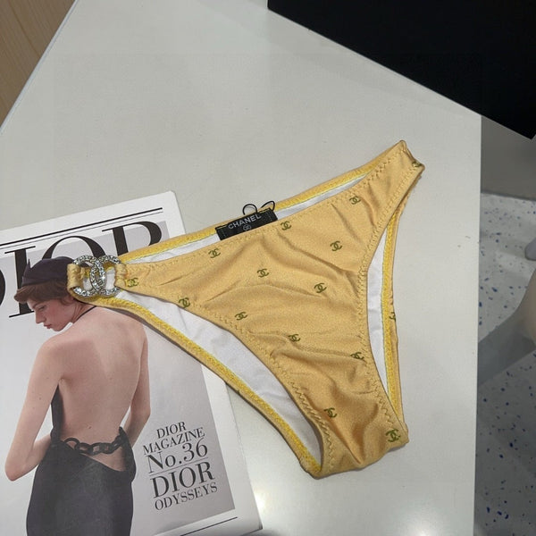 Chanel Swimsuits Yellow Cotton 180536