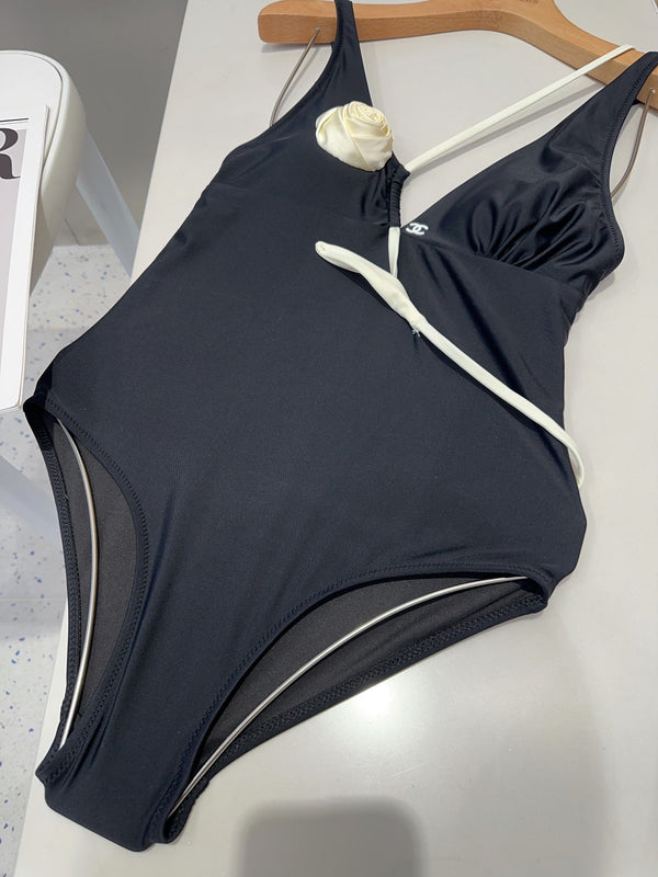 Chanel Swimsuits Black Cotton 180537