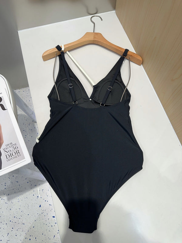 Chanel Swimsuits Black Cotton 180537