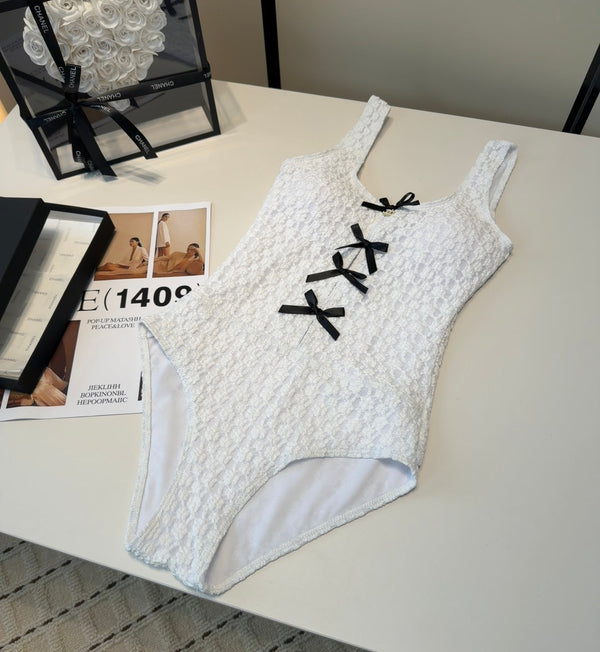 Chanel Swimsuits White Cotton 180546