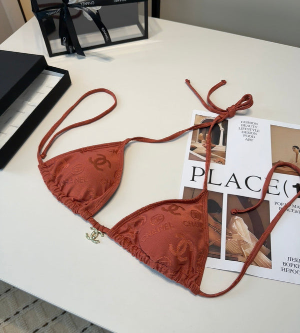Chanel 26s Maillot de Bain Deux Pièces Bikini 218297