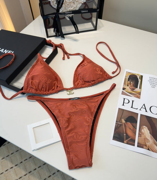 Chanel 26s Maillot de Bain Deux Pièces Bikini 218297