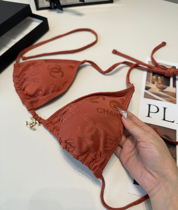 Chanel 26s Maillot de Bain Deux Pièces Bikini 218297