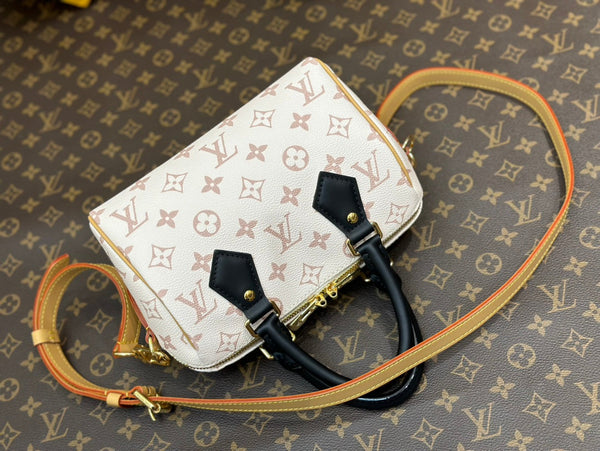 bandoliera speedy 20 tela rivestita monogramma dune