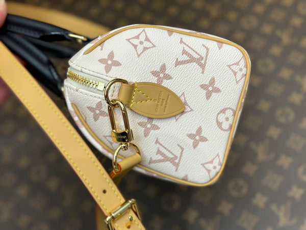 bandoliera speedy 20 tela rivestita monogramma dune