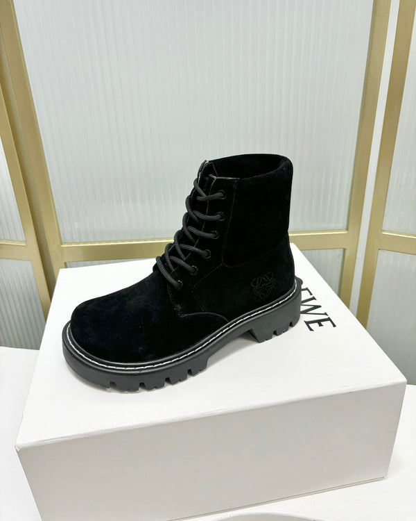 Loewe Sierra Boot Black Suede 549696